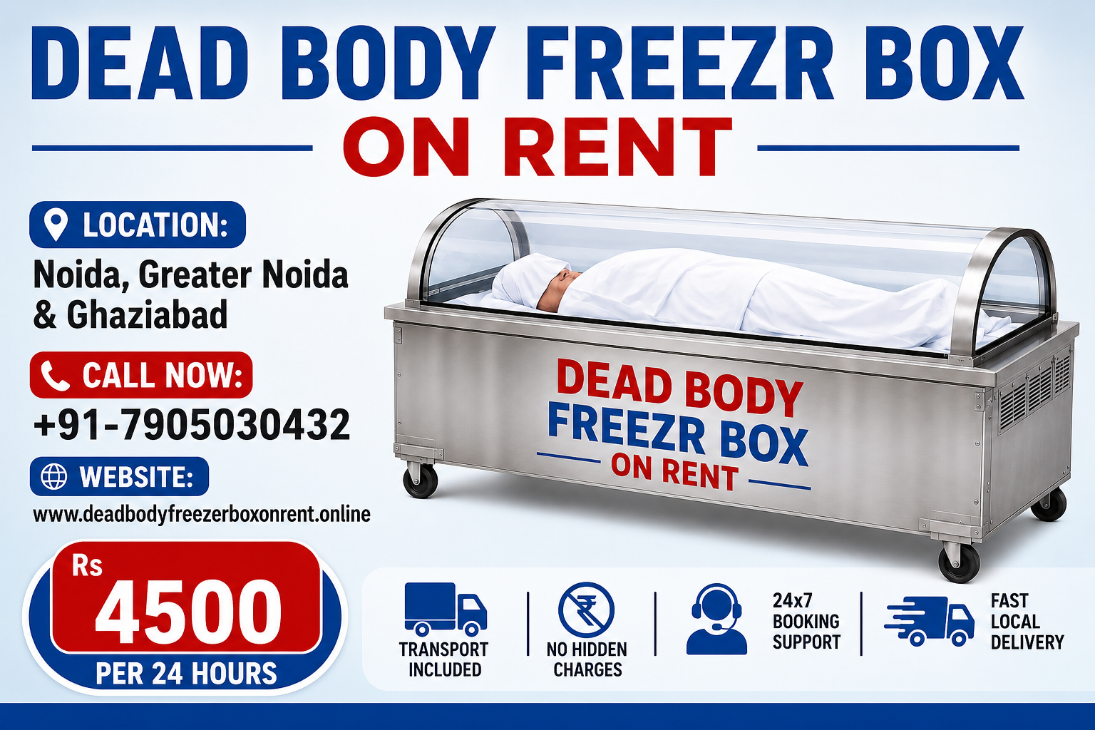 Dead Body Freezer Box on Rent